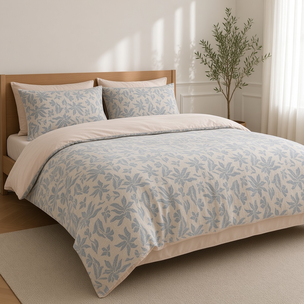 Vintage Long Staple Cotton Jacquard Silky Bedding Bundle