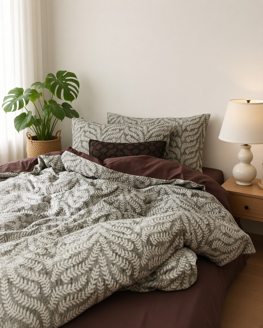 Vintage Long Staple Cotton Jacquard Silky Bedding Bundle