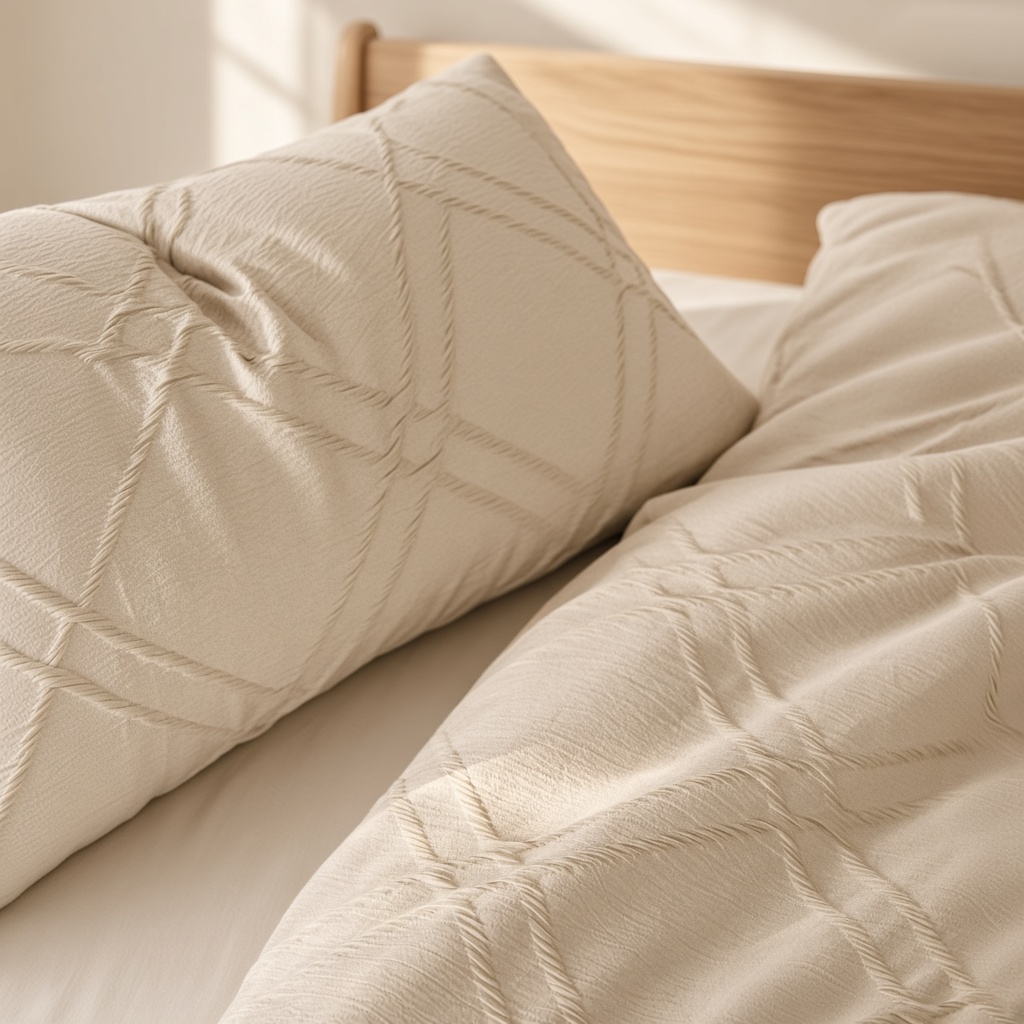 Geometric Cotton Jacquard Breathable Bedding Set