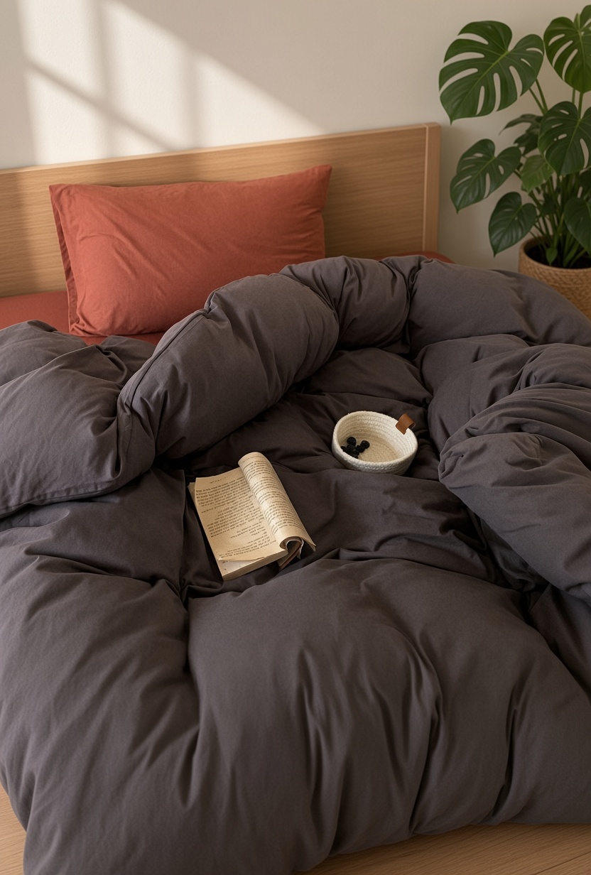 Warm Tone Jersey Knit Bedding Set