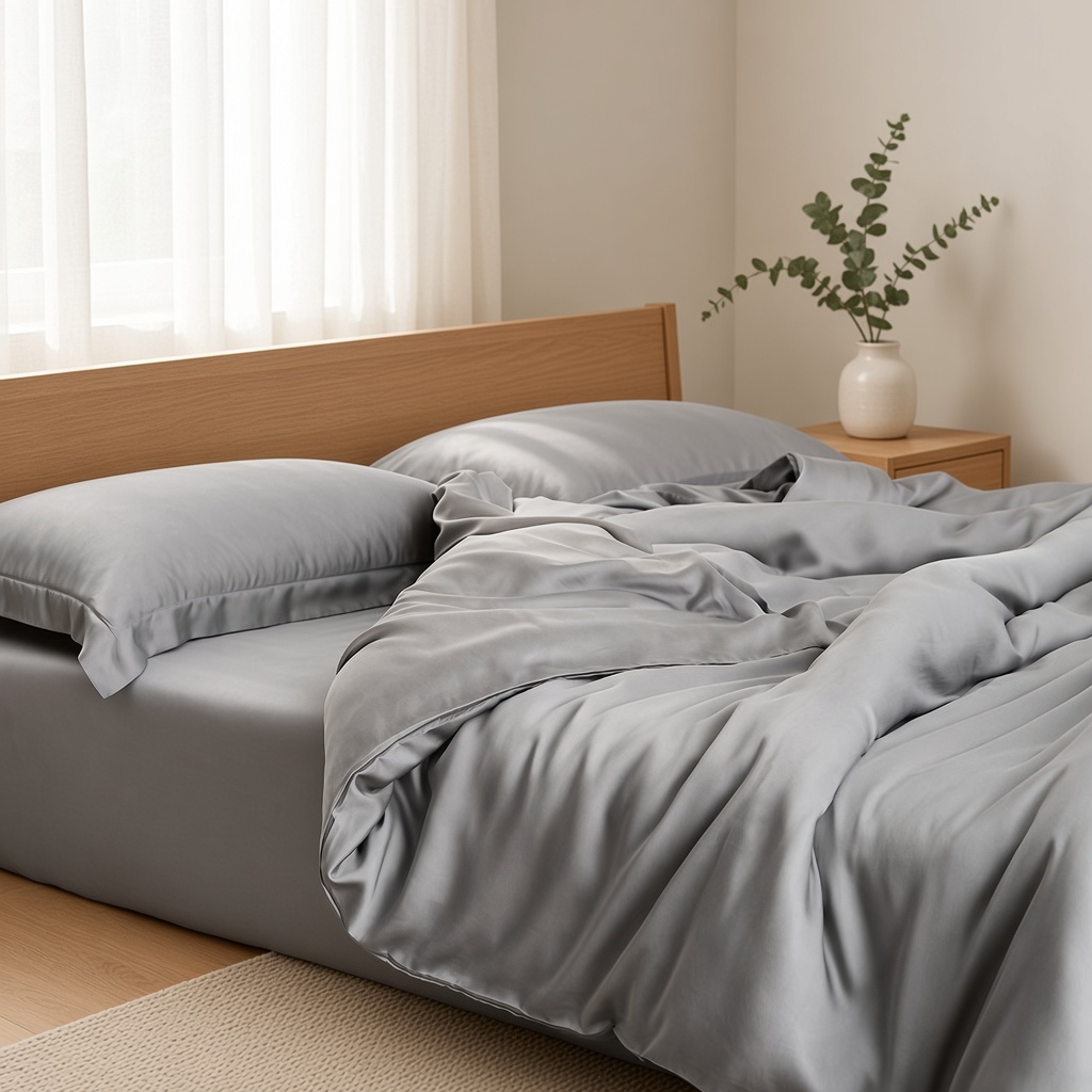 Solid Tencel Silky Bedding Set