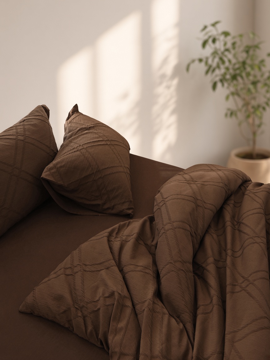 Minimalist Geometric Cotton Jacquard Bedding Set