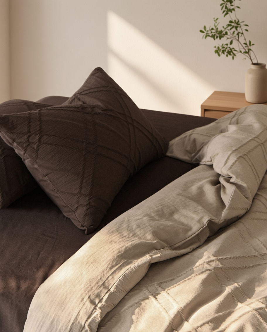 Geometric Cotton Jacquard Breathable Bedding Set