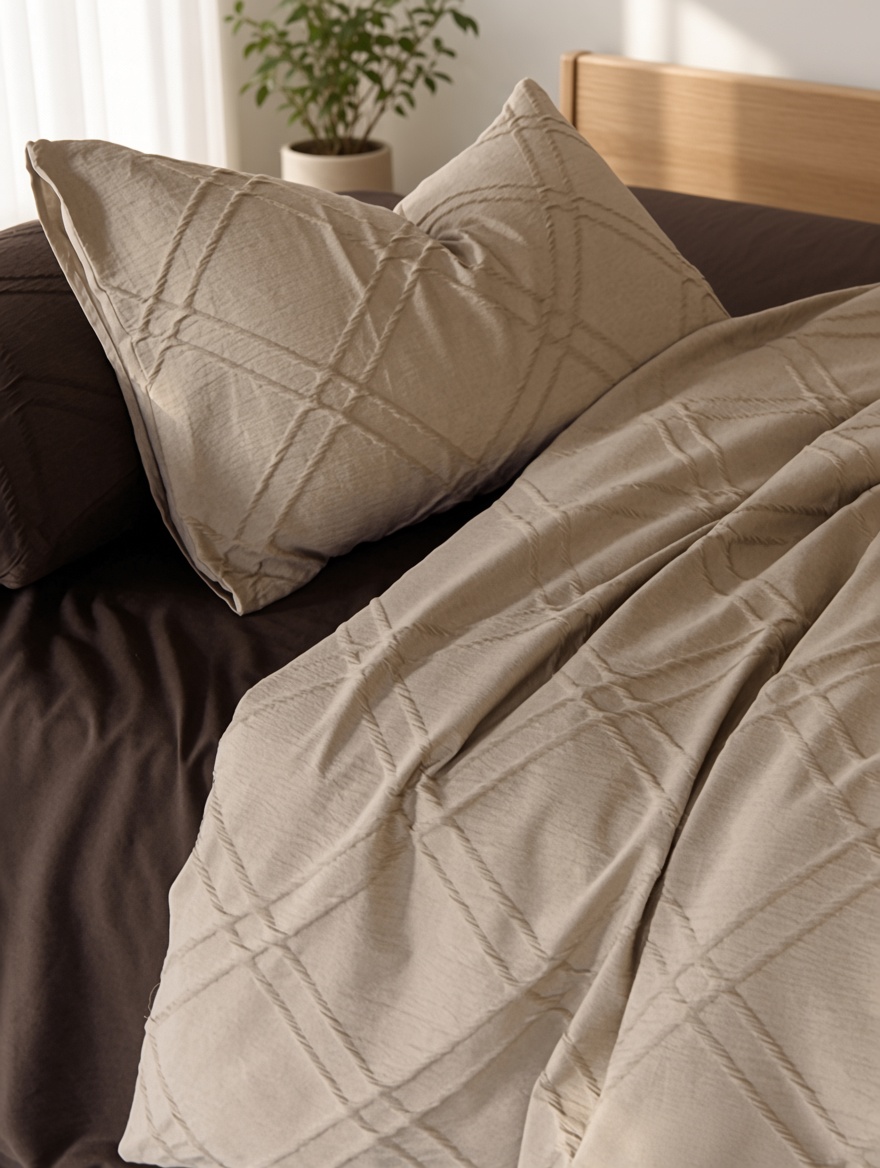 Minimalist Geometric Cotton Jacquard Bedding Set