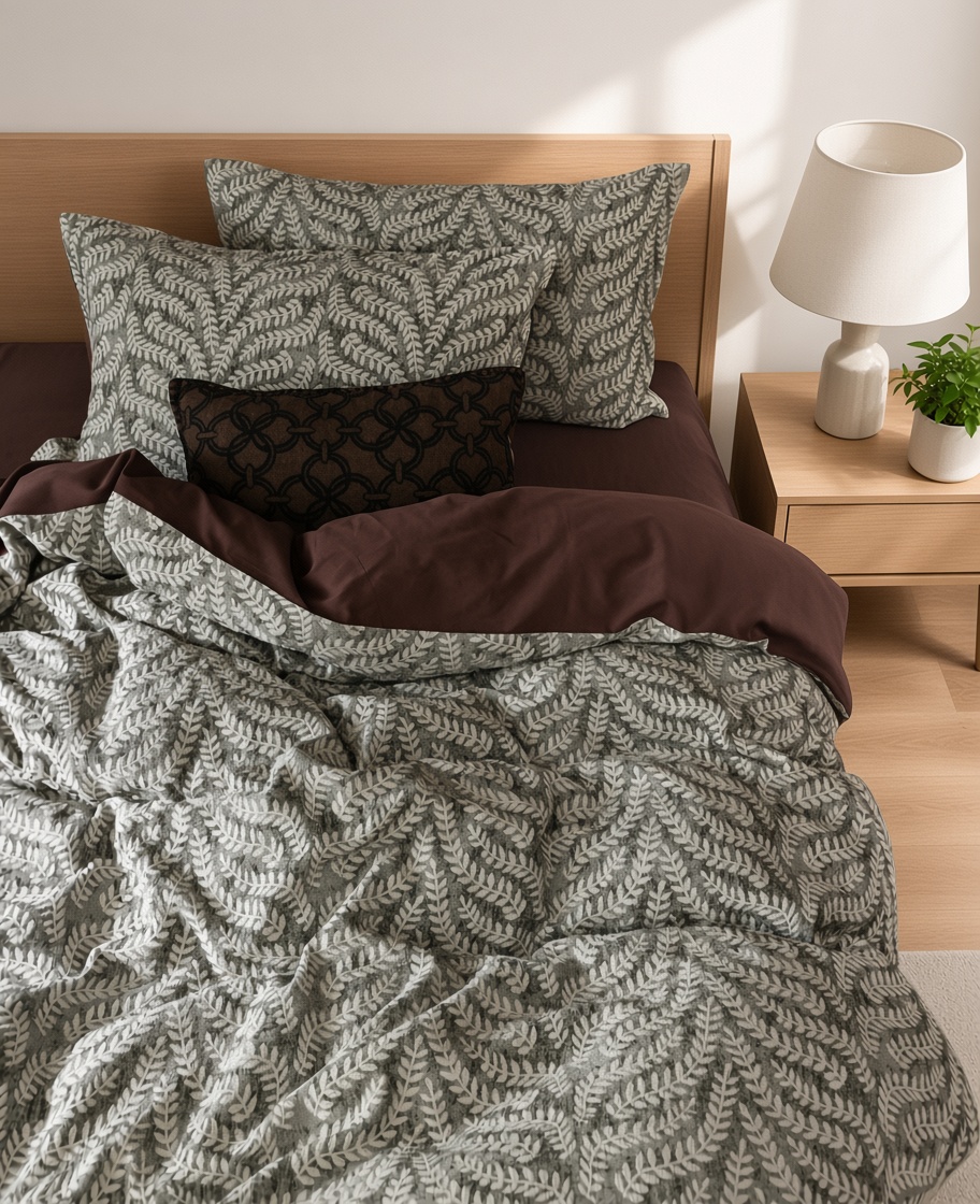 Vintage Long Staple Cotton Jacquard Silky Bedding Bundle